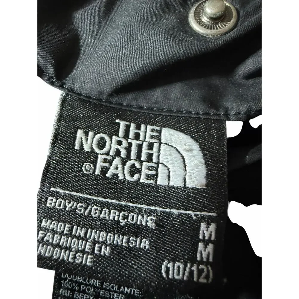 The North Face Boys Reversible Hooded Puffer Jacket Black M 10/12 Insulated